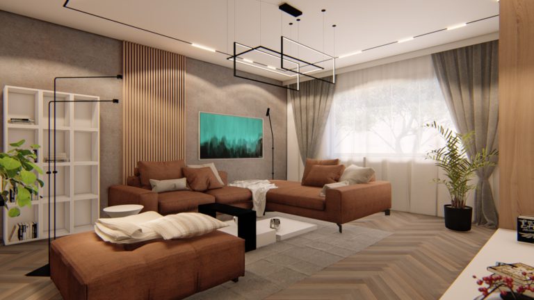 New Art Residence Interior Design Render