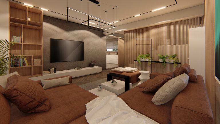 New Art Residence Interior Design Render